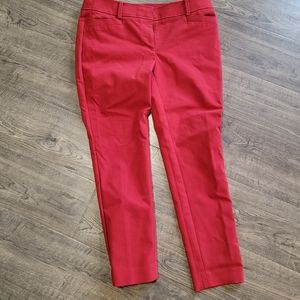 Ann Taylor Crop dress pant, red - 4P